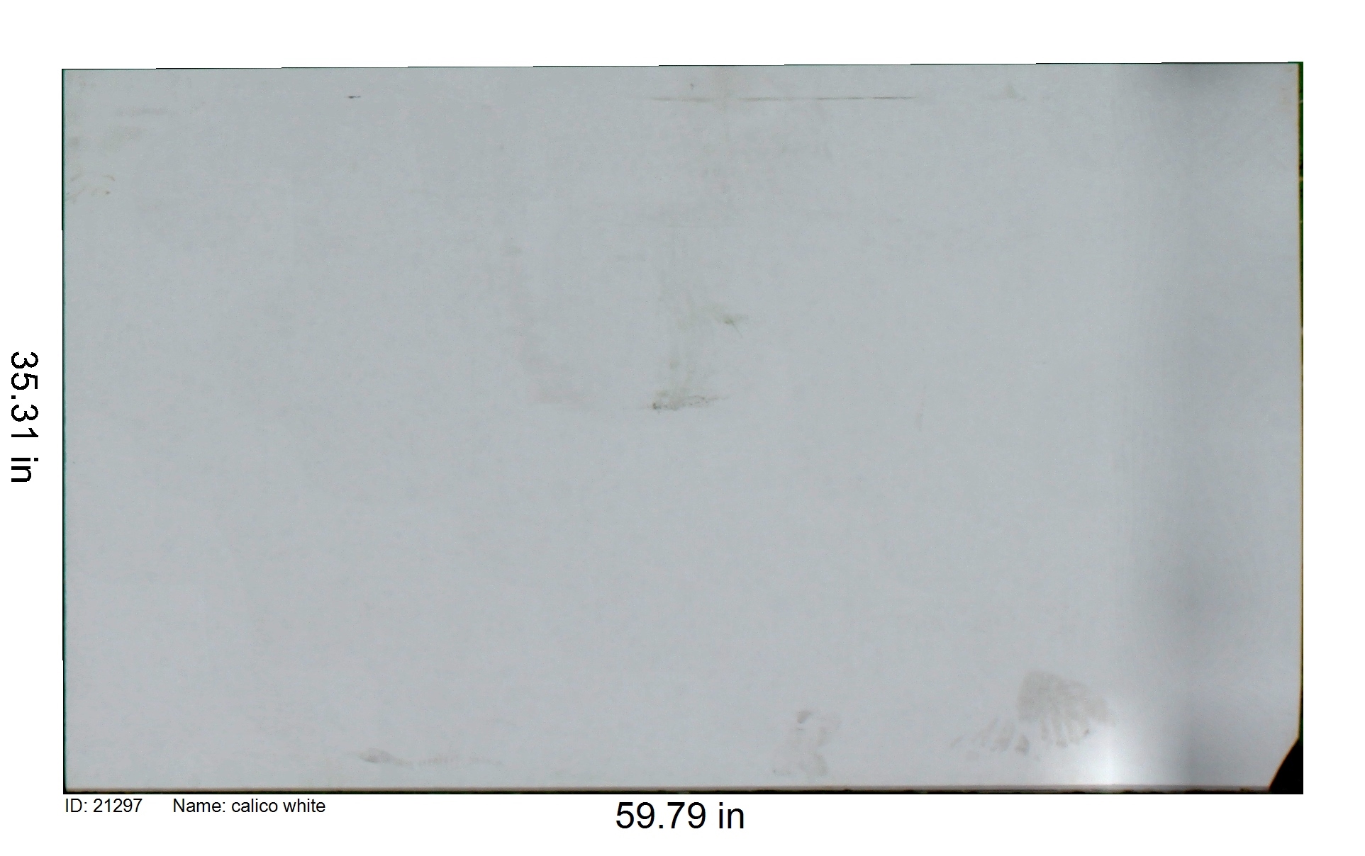 21297 - Calico White